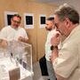 De droite à gauche : David Oghia (Vectrex), Marc Bembekoff (directeur du (…)