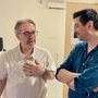 David Oghia et l'artiste Florent Deloison